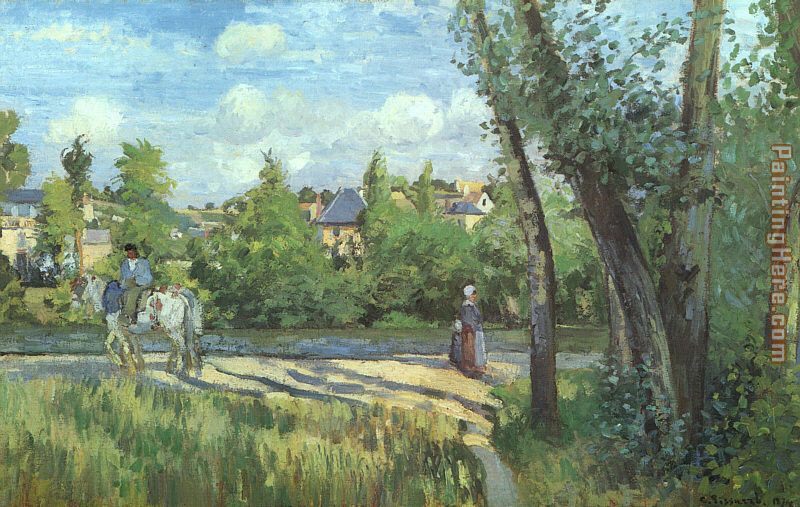Camille Pissarro Sunlight on the Road Pontoise